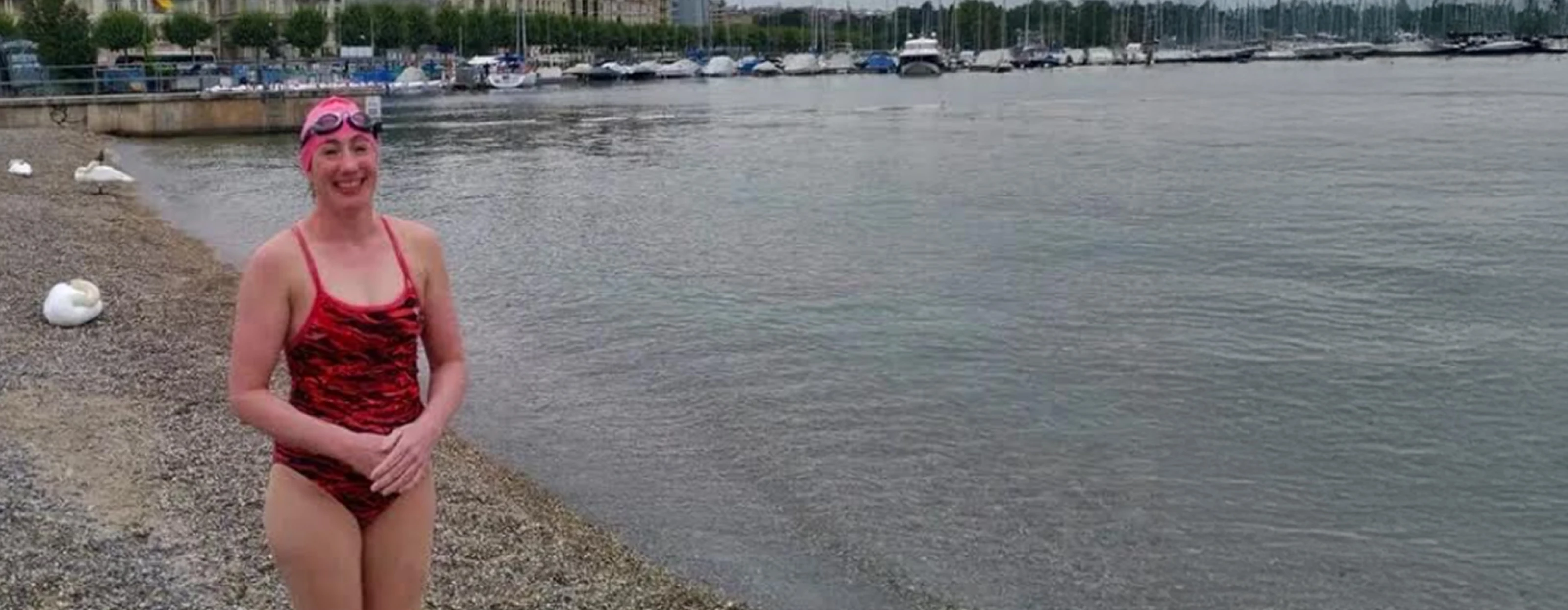 LGSA solo legend on the shore of Lake Geneva
